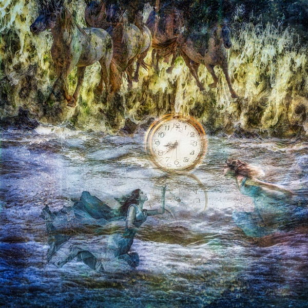 MERMAIDS PLAYING WITH TIME - Pierre Pevsner Photography