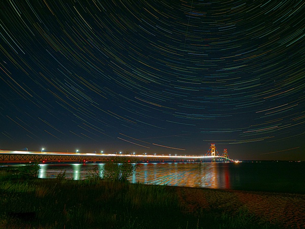 Michigan's Mighty Mac - Night Photography - That Moment, Click 