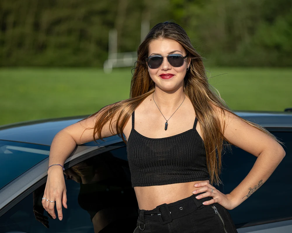 Sandra S Photographed during Car Model Session - Andy