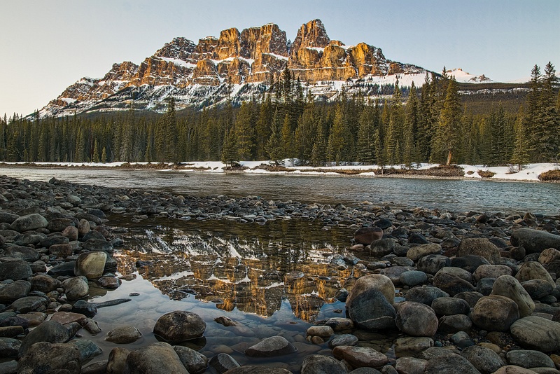 Castle Mountain from the Bow