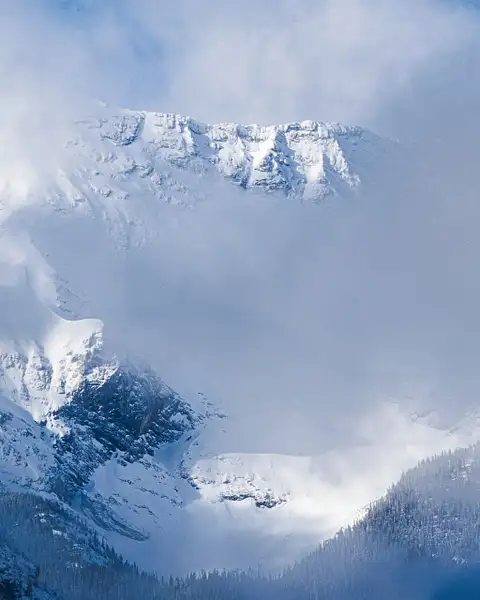 Goat Peak in the Clouds by Ken Vanderwal