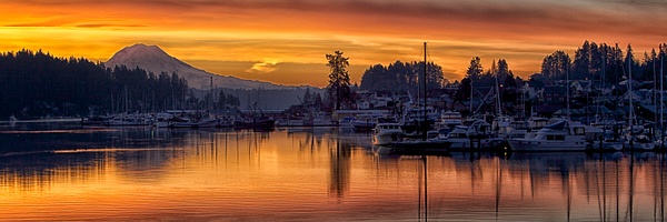 _MG_9729 Gig Harbor Sunrise Pano - Gary Hamburgh Photography 