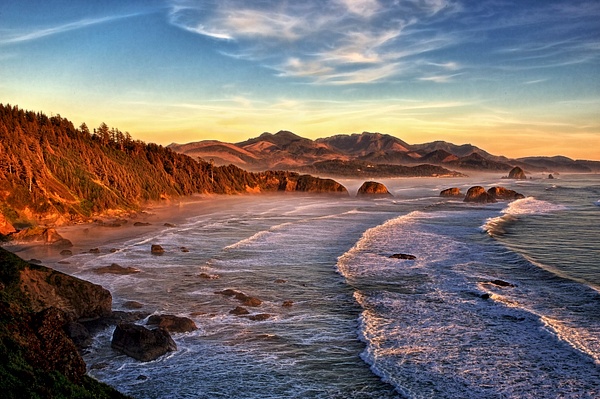_MH_7056 Evening at Ecola State Park - Pacific Coast Beaches - Gary Hamburgh Photography