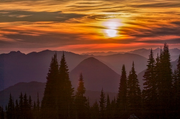 _MH_2697 Sunset in the Cascades - Gary Hamburgh Photography 