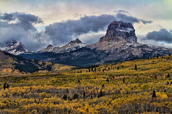 _MG_0933 Chief Mountain in Fall Colors - Gary Hamburgh Photography 