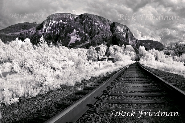 Train tracks in Colorado in infrared by  Rick Friedman - Rick Friedman Photography 
