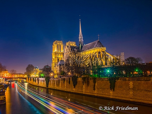 Cathedral of Notre Dame on Le Seine  River, Paris before the fire by Rick Friedman - Scenics and Long exposures - Rick Friedman Photography
