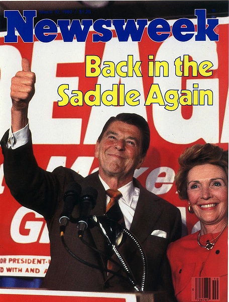 President Ronald Reagan on the cover of Newsweek by Rick Friedman - Published - Rick Friedman Photography