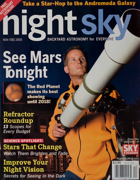 Cover of Night Sky Magazine by Rick Friedman - Published - Rick Friedman Photography 
