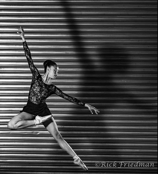 Ballerina dancing with shadow  at Unique Photo by Rick Friedman - Rick Friedman Photography 