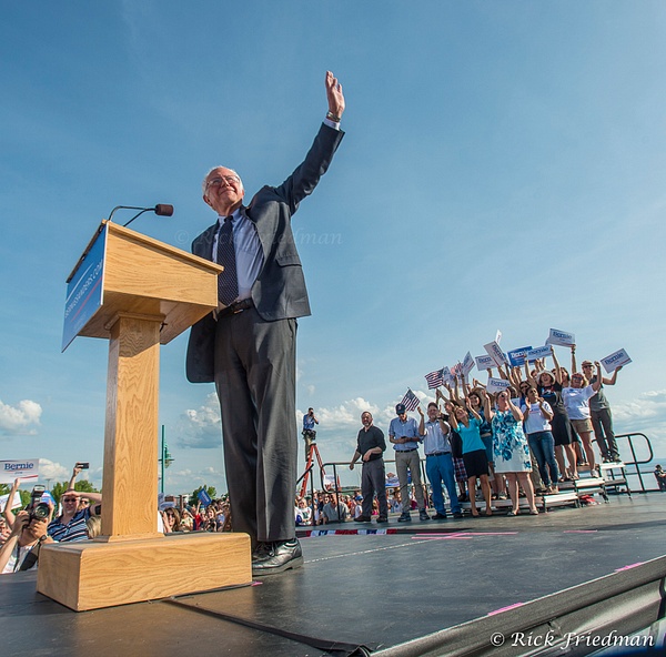 Senator Bernie Sander announcing  his candidacy for US President by Rick Friedman - Politics - Rick Friedman Photography