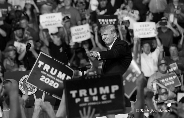President Donald Trump holding a rally in Manchester, NH - Politics - Rick Friedman Photography