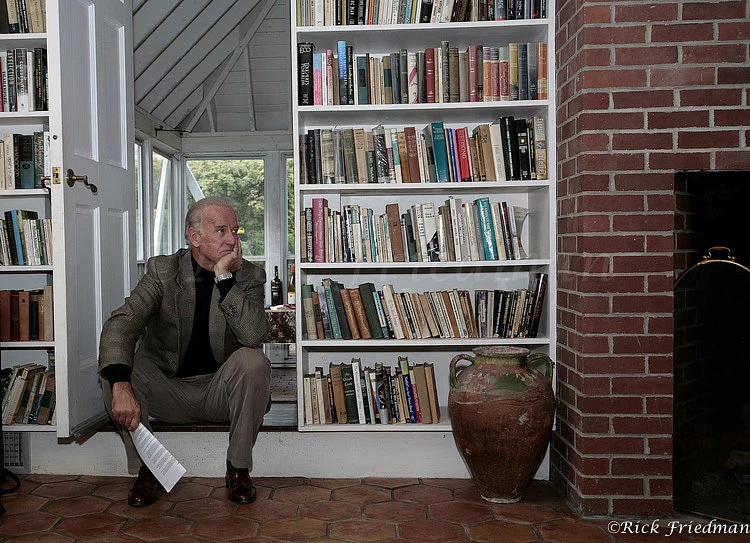 President Joe Biden campaigning  for president by Boston photographer  Rick Friedman
