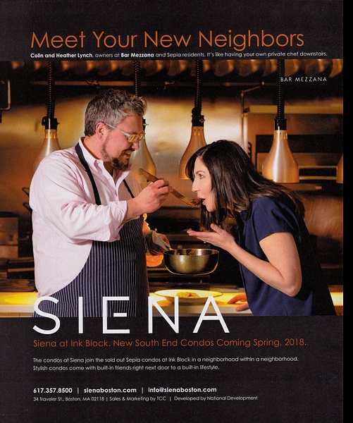 Chef Colin Lynch and Heather Lynch of Bar  Mezzana Restaurant, South End, Boston by Rick Friedman - Published - Rick Friedman Photography 