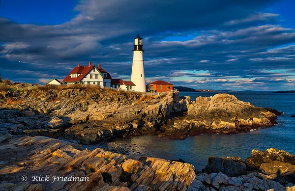 Portland Head Light House, Cape  Elizabeth, Maine - Scenics and Long exposures - Rick Friedman Photography 