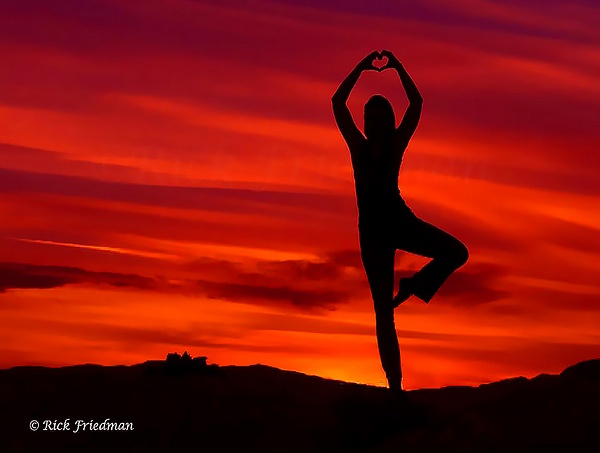 Dancer Silhouette at sunset - Rick Friedman Photography