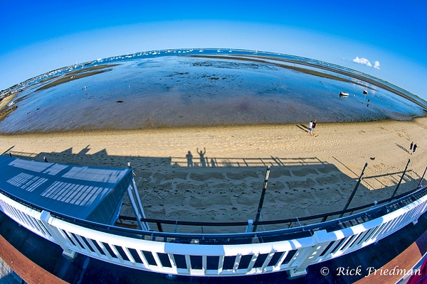 Fisheye photo of Provincetown  Harbor at low tide by Rick Friedman - Scenics and Long exposures - Rick Friedman Photography 