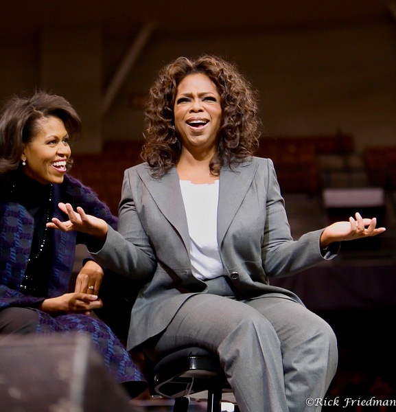 Oprah &amp; Michelle Obama, 2 famous black woman by Rick Friedman - Rick Friedman Photography 