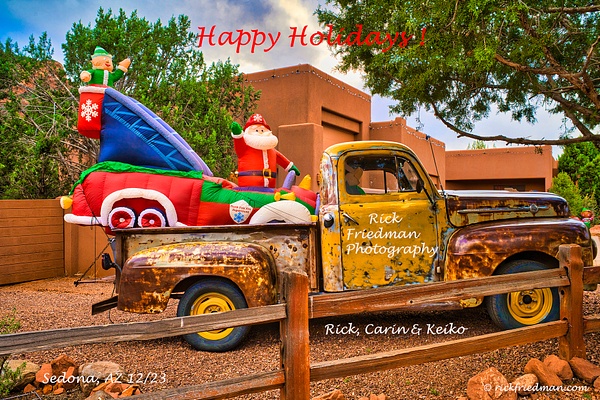 Christmas card 2023 Sedona, AZ by Rick Frriedman - Rick Friedman Photography 
