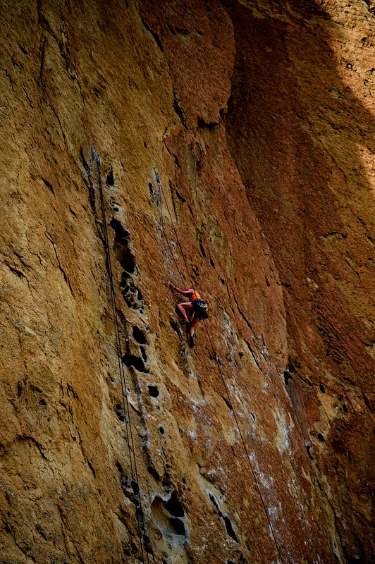 Climber at Smith Rocks