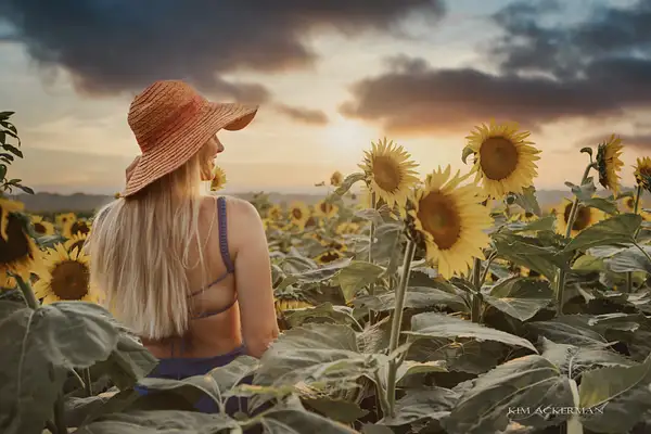 Senior in Sunflowers by Kim Ackerman