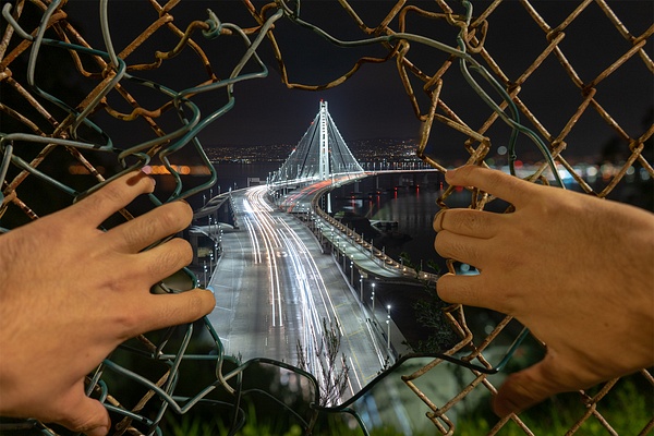 Oakland Bridge Hands Composite - Artesia Portfolio - Harper Photography
