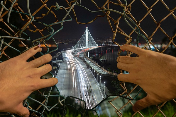 Oakland Bridge Hands Composite - US Ghost Adventures Portfolio - Harper Photography