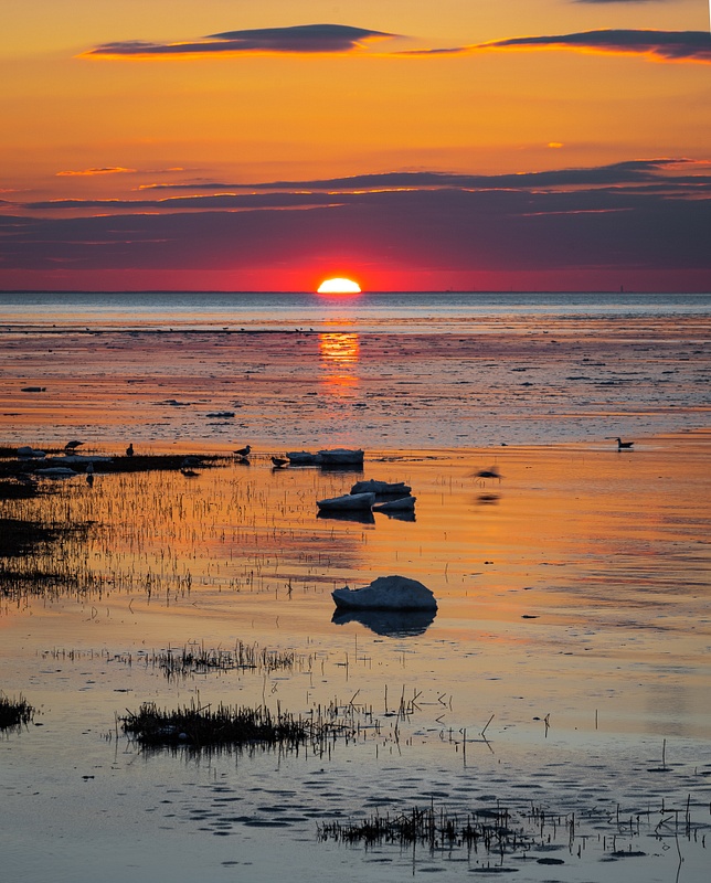 The Ocher and the Umber-Sunset-Cape-Cod-Bay-Joe-McClure