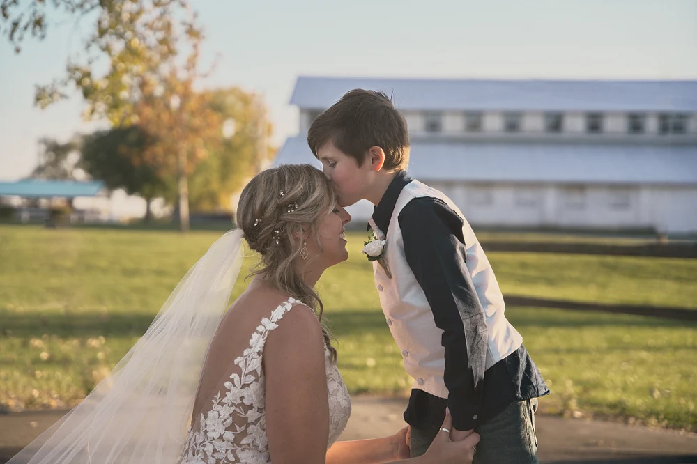 Rustic Wedding Mom & Son
