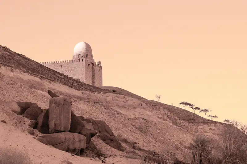 Egypt - Mosque on the Hill - Infrared Lg # -3536