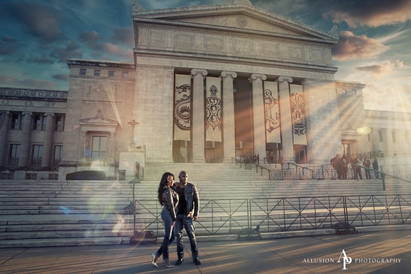 chicago-enagagement-museum - Allusion Photography – Chicago’s Premier Wedding Photography 