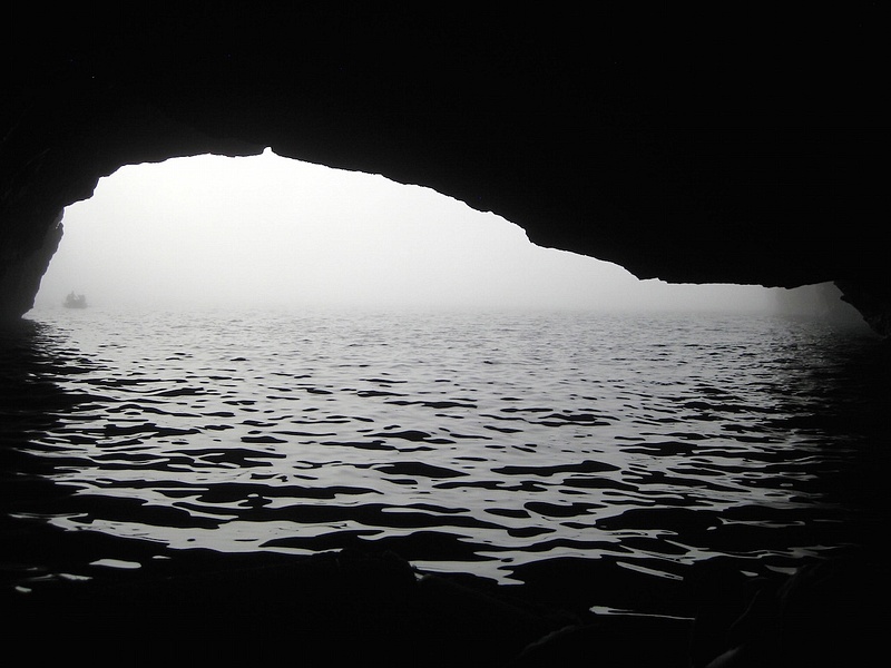 Dinghy fog lava cavern