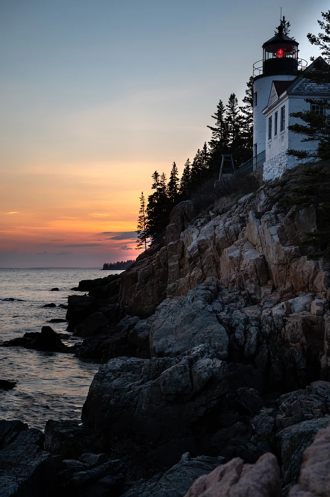 Enchanting Bass Harbor Lighthouse at Dusk