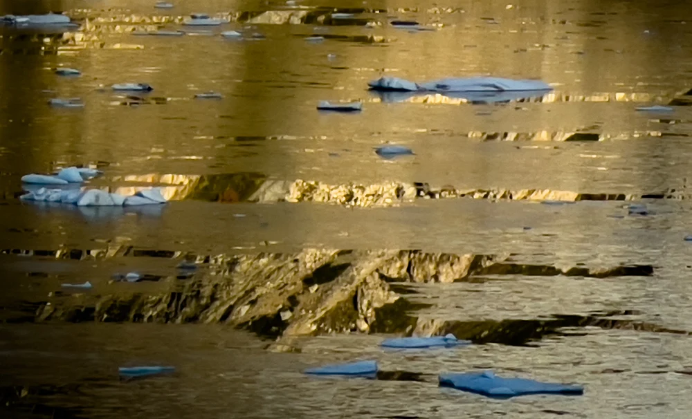 Golden Reflections at Laguna Torre at Sunrise