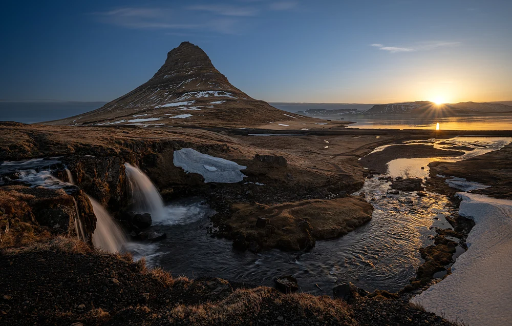Breathtaking Kirkjufell Mountain at Sunrise