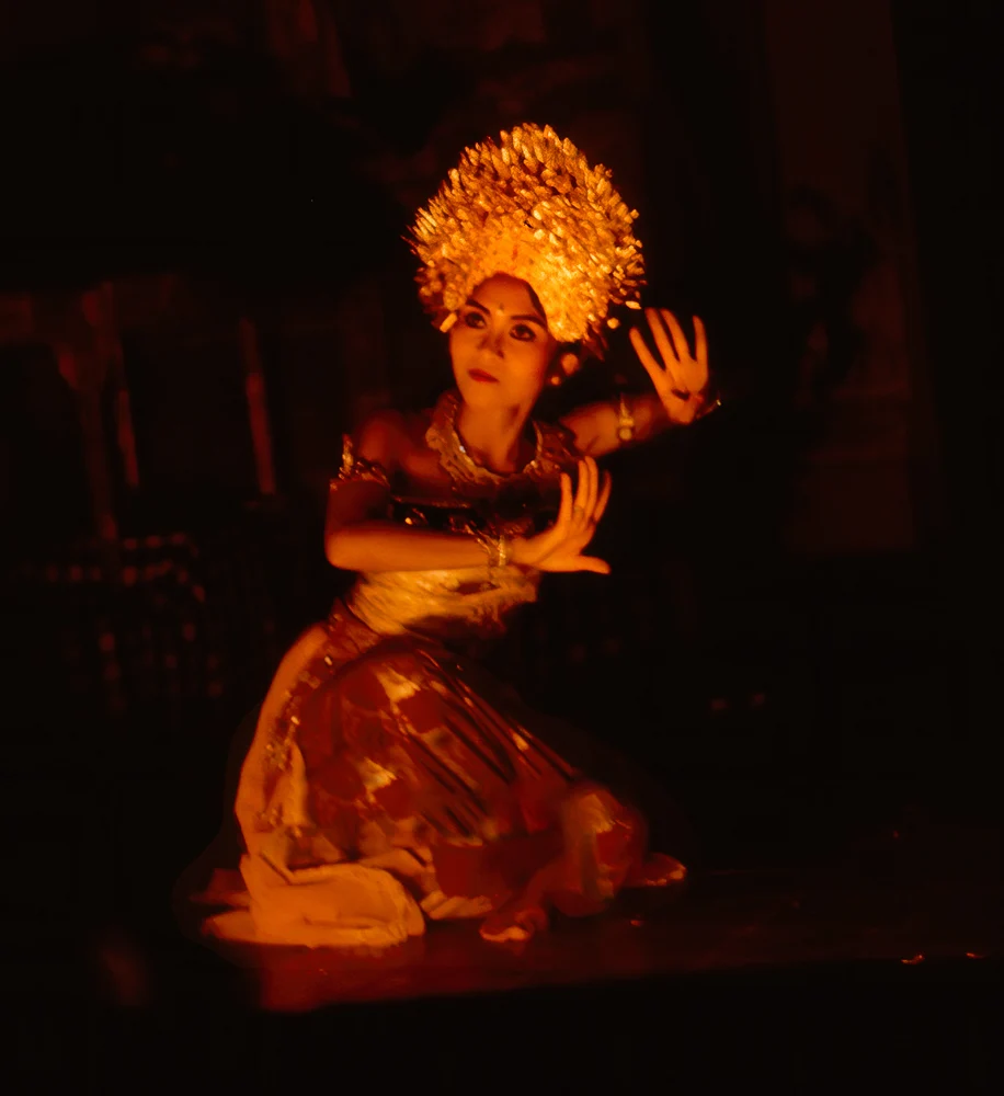 Enchanting Balinese Dance Performance at Night