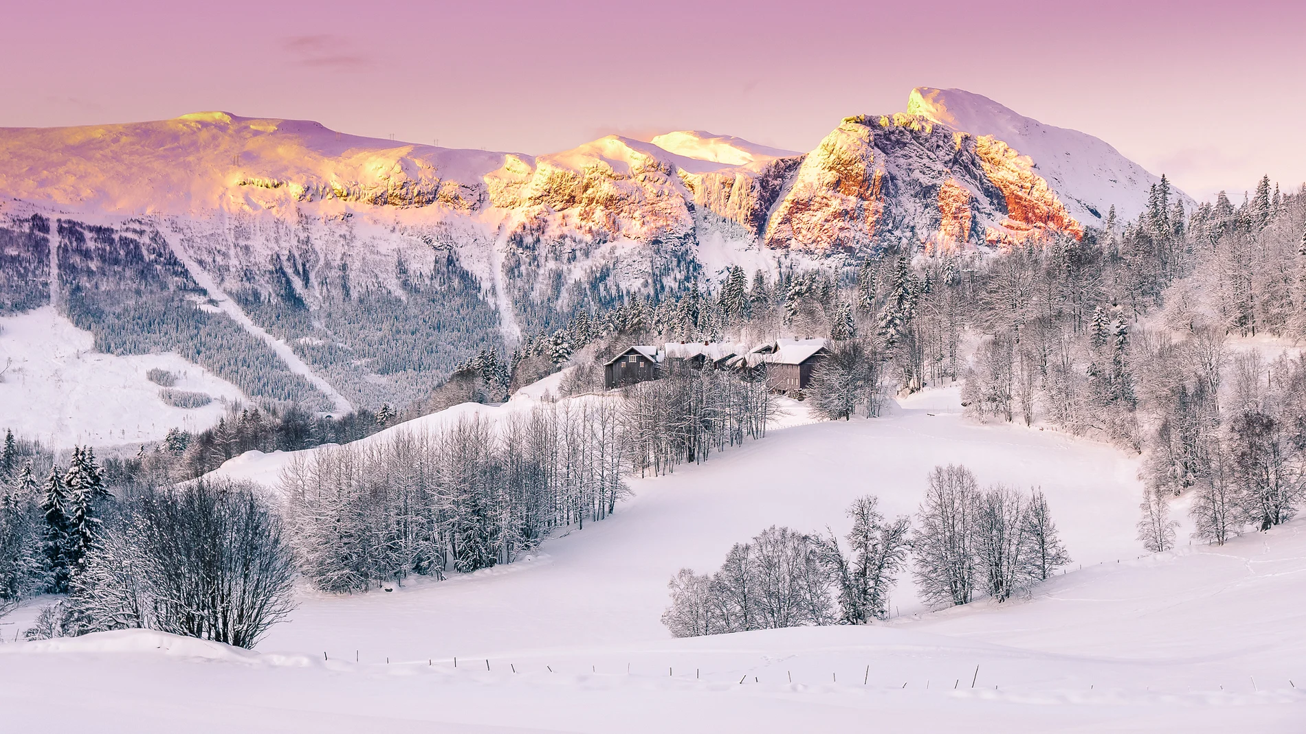 林祐介　KARHU & Picturesque Winter Landscape Serene Winter Landscape in Hemsedal, Norway - Landscapes - Terje