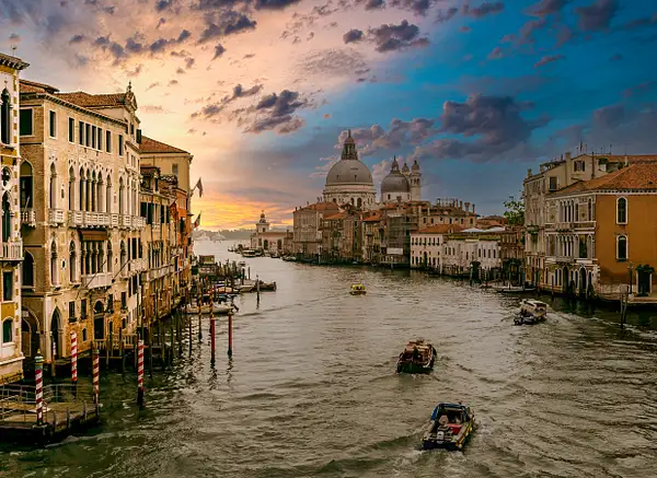 The Grand Canal, Venice, Italy by Ronnie James
