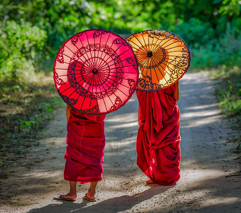 Young monks Myanmar