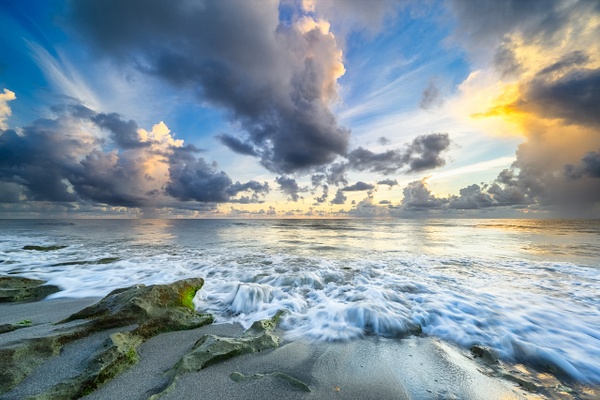Tequesta Beach Sunrise copy - Seascapes - Deborah Sandidge