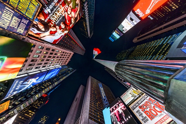 Times Square Fisheye  copy - Travel - Deborah Sandidge