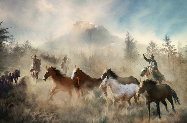 Bringing Home the Herd, 2022. - Shop - Carly Sullens