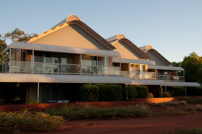 Some of the nicer lodgings at the Ayers Rock Resort.  Our unit had a view of the laundry facilities