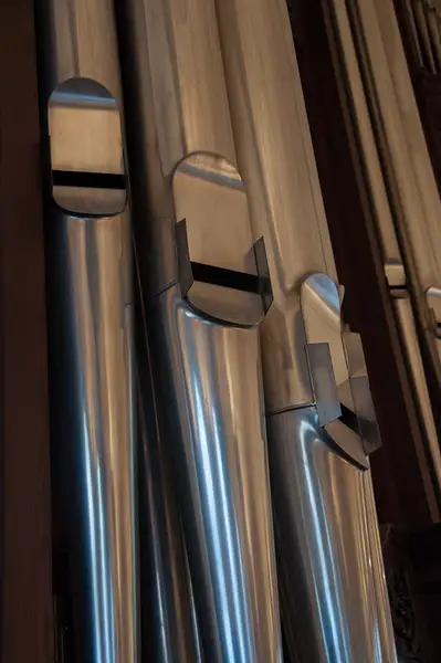 Organ pipes closer up by Willis Chung