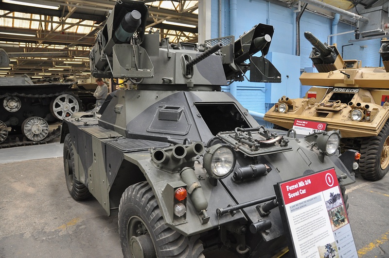 Scout car equipped for airborne threats