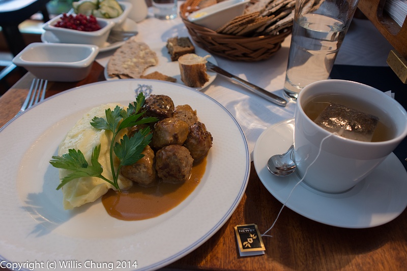 Our lovely Swedish meatballs in Bakfickan under the Opera House. Recommended!