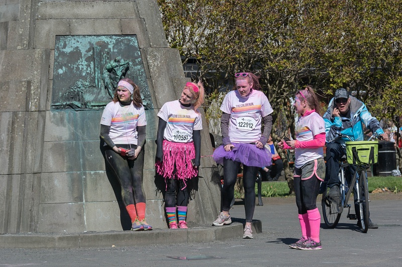 Finishers of the Color Run, first time it was held in Iceland
