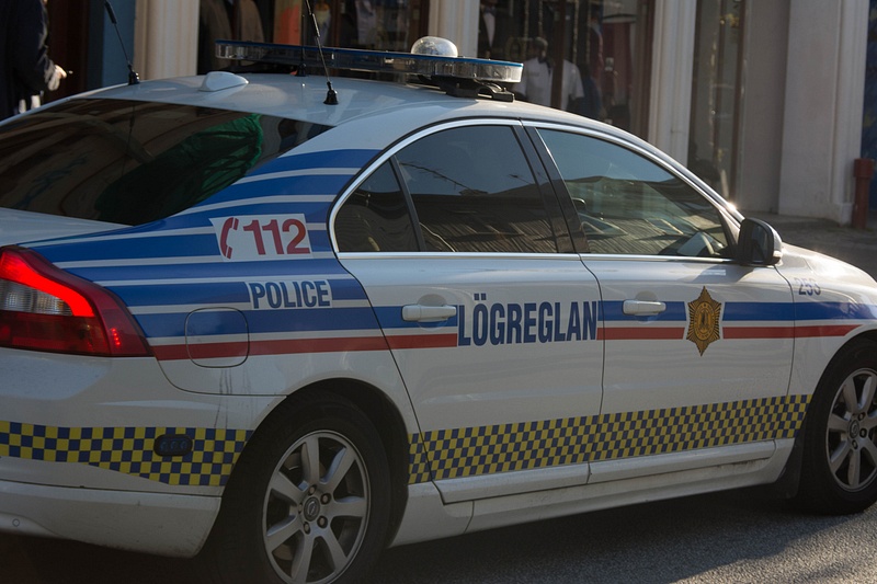 This is the only time I saw a police car in 5 days in Iceland.