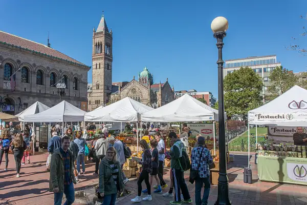 Market stands doing good business on Boston Common by...