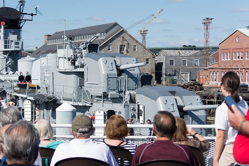 The USS Cassin Young (DD-793), a WW II destroyer available for a tour.